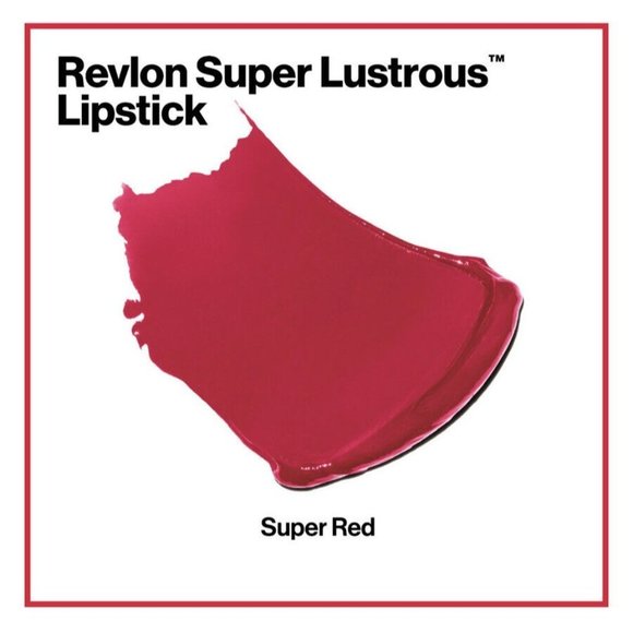 Revlon Super Lustrous Glass Shine Lipstick, Super Red, 0.15 oz - Picture 4 of 5